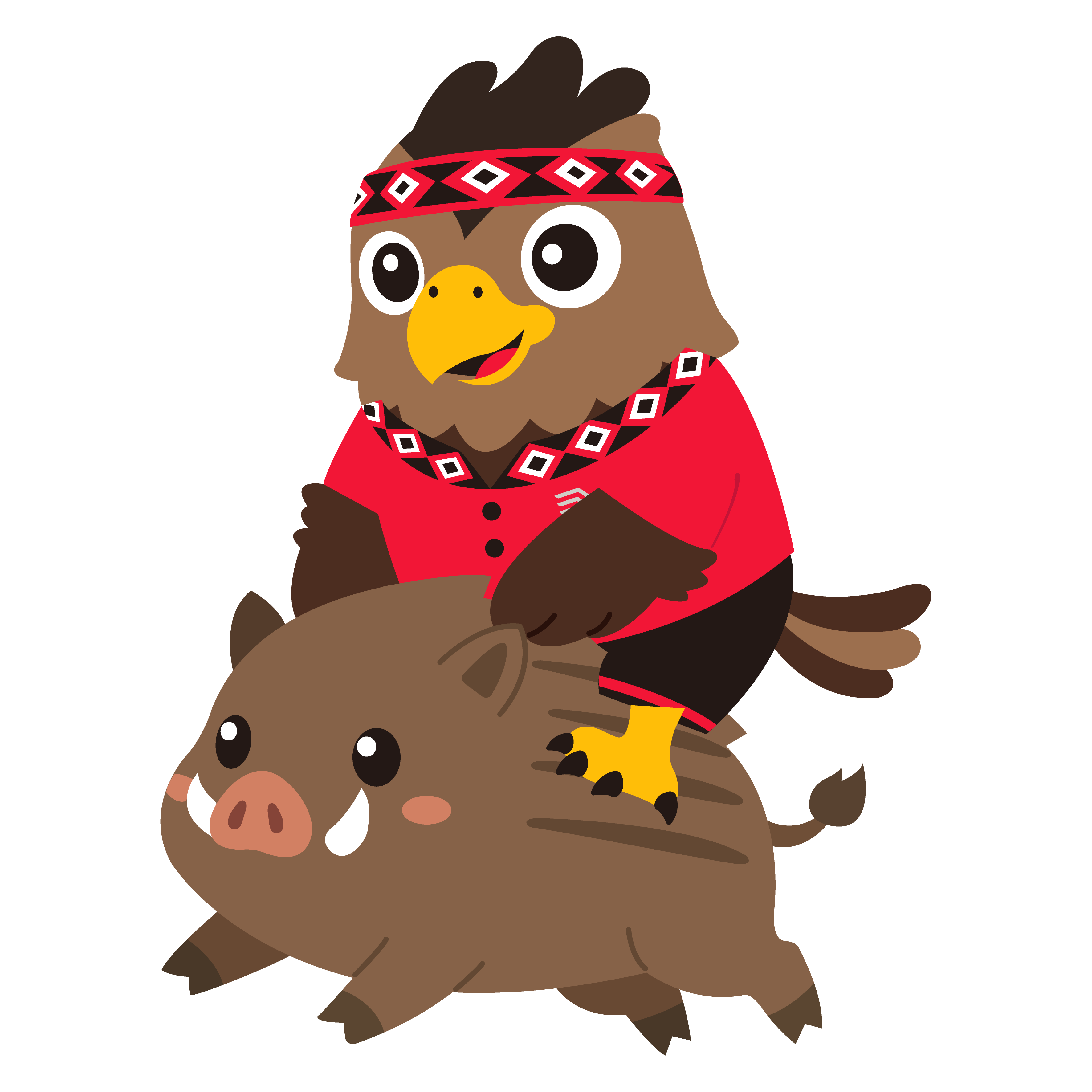 吉祥物姿勢：傳統狩獵