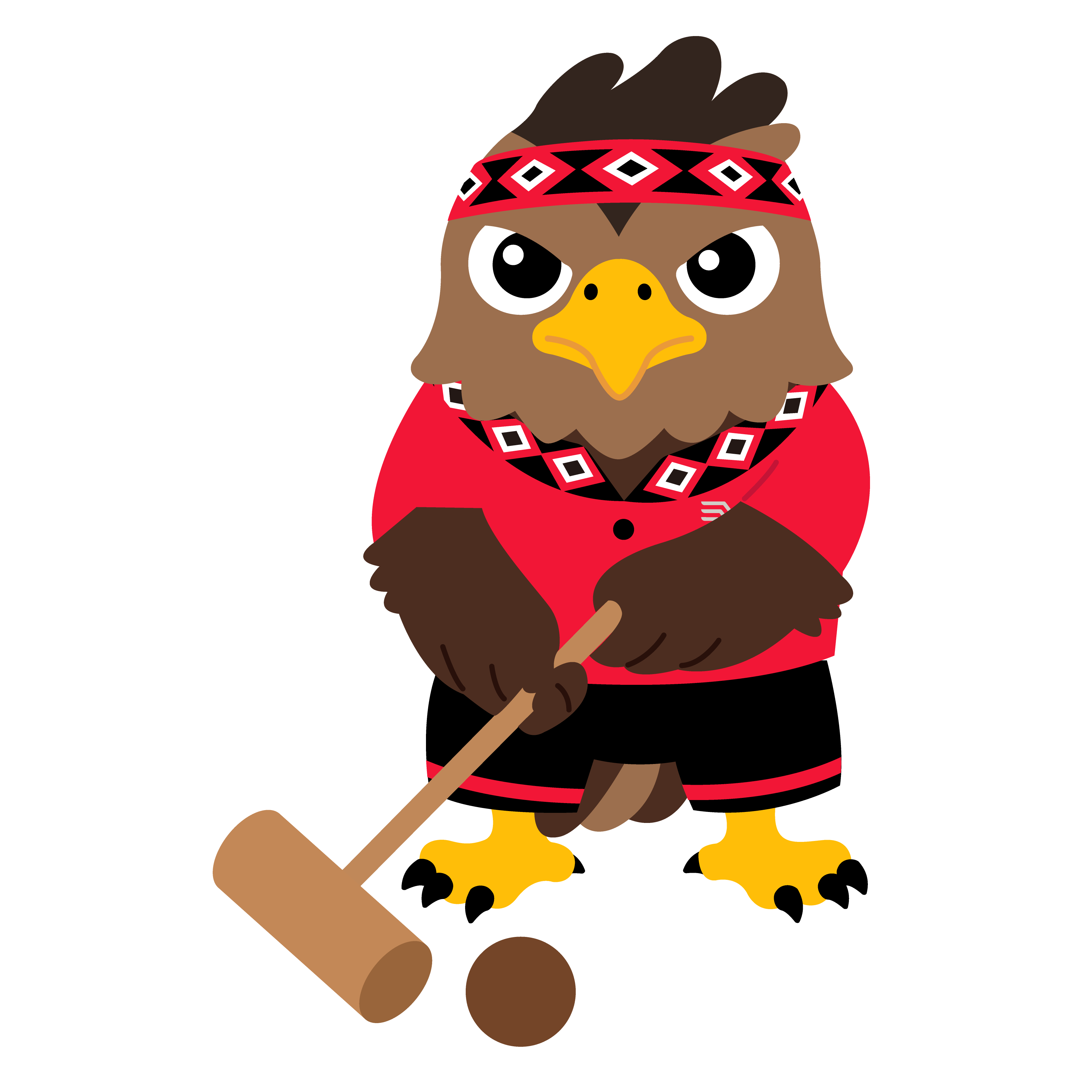 吉祥物姿勢：槌球