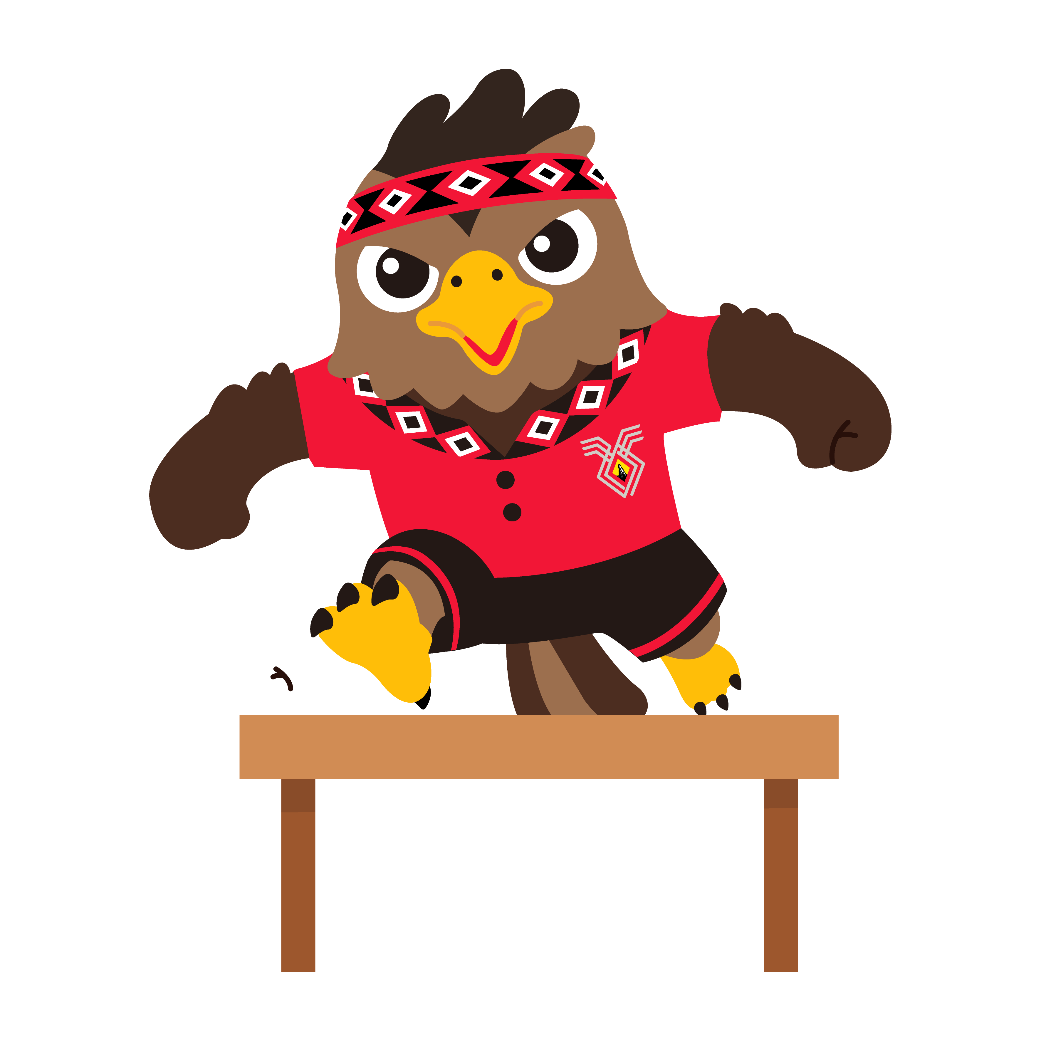 吉祥物姿勢：田徑