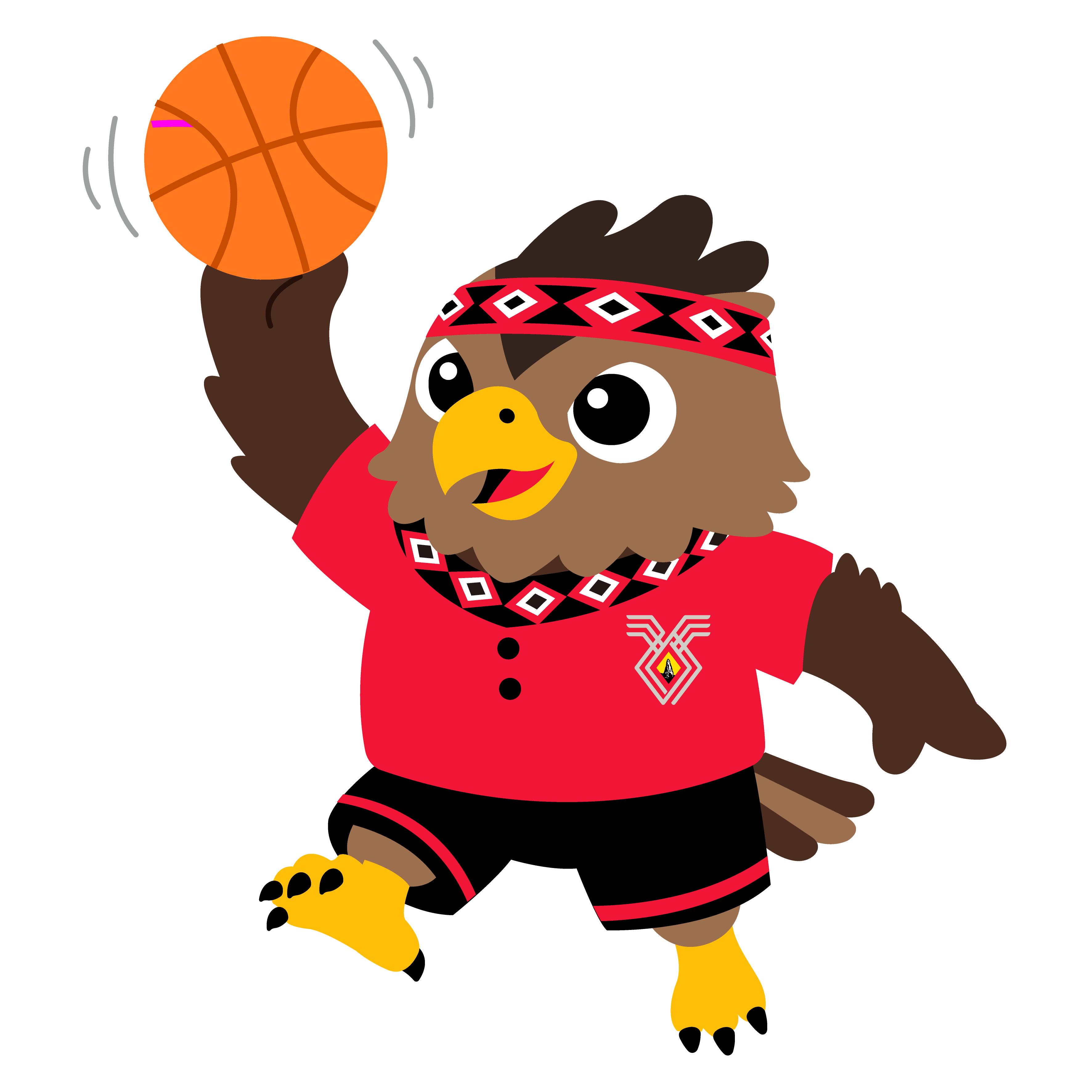 吉祥物姿勢：籃球